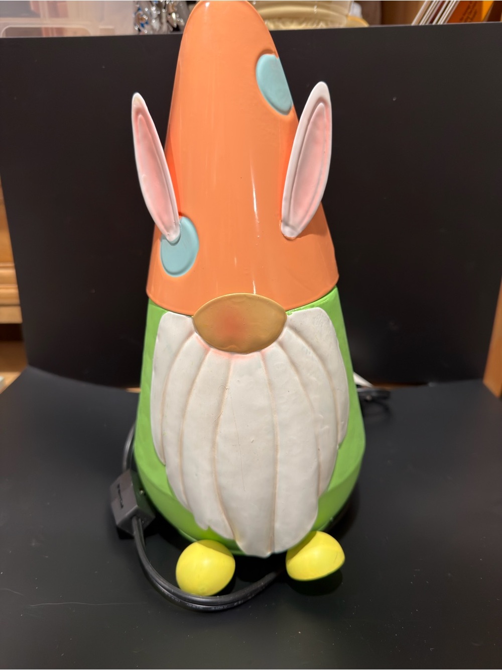 Scentsy Wax Warmer Easter Gnome Décor - Orange, Green, Purple Accents